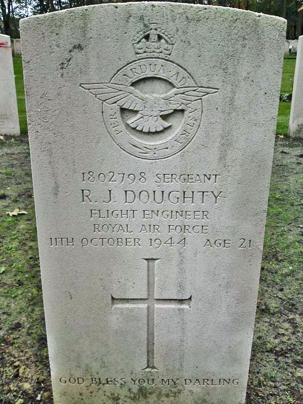 Sgt Reginald James Doughty<br /><br /><br />died on active duty - October 28th, 1944 - 101 Sqdn.